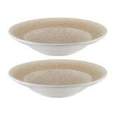 Bonna China Luca Salmon Matte dia.10.75" h:2.25" 16 oz. Round Salmon Porcelain Bowl (Set of 2)